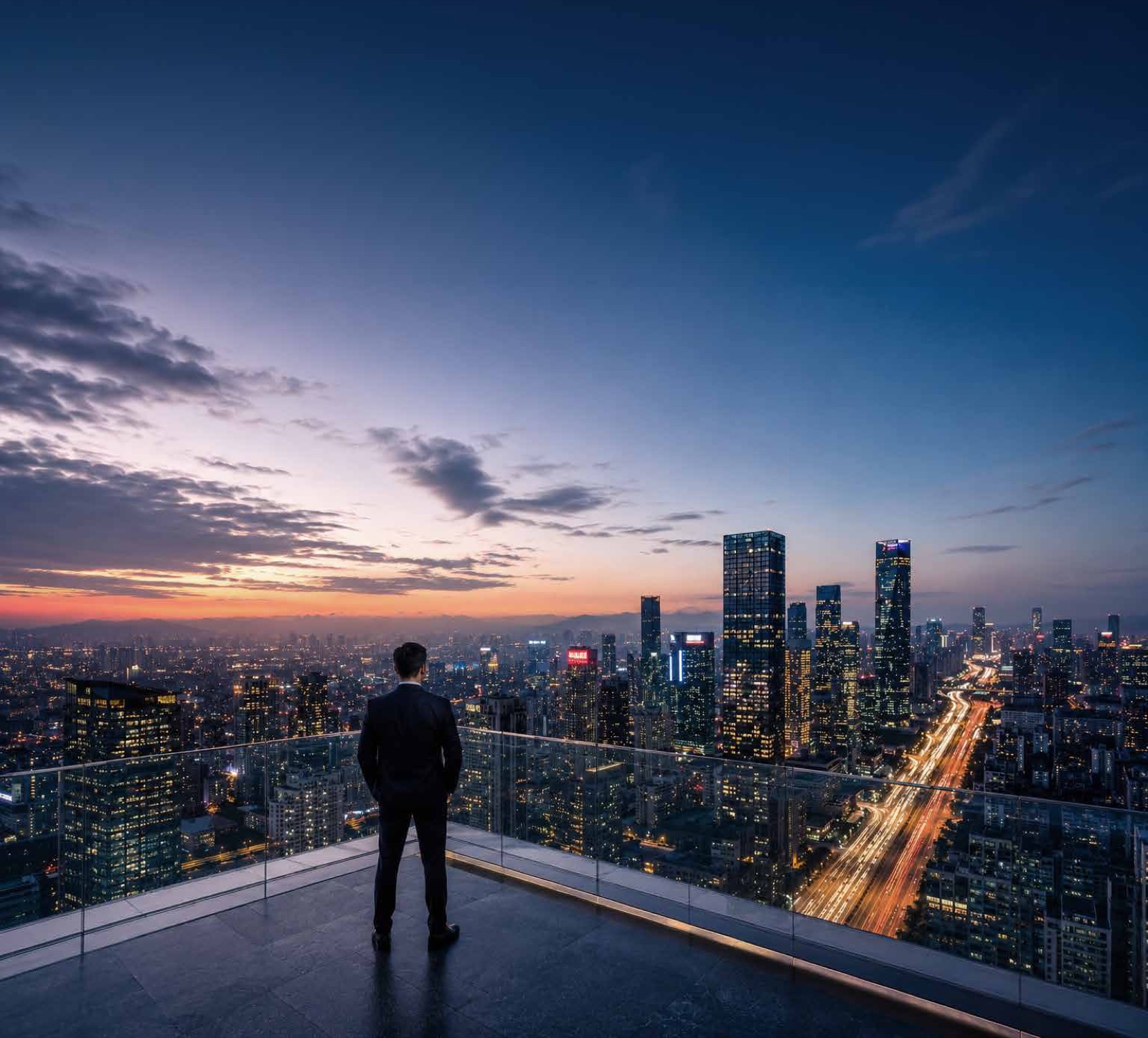 Gaur Plume — rooftop skyline render (artist's impression)